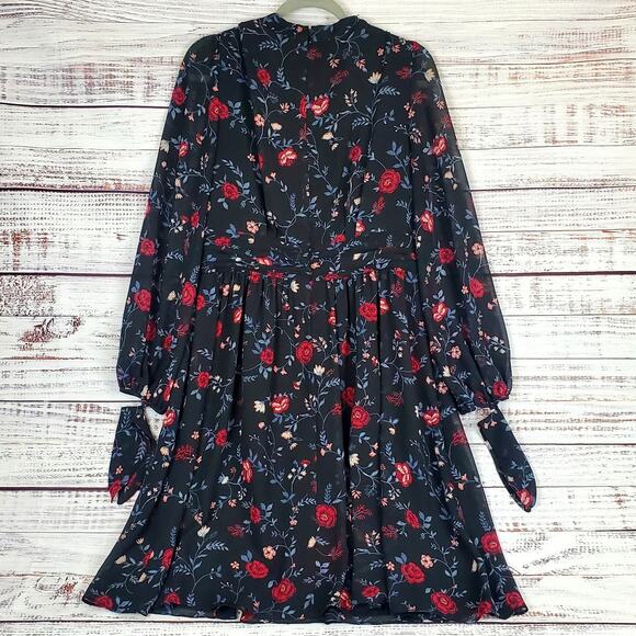 GAL meets Glam Collection Whimsigoth Dress Floral Londyn Black Cherry Fairy 12 - Picture 3 of 16